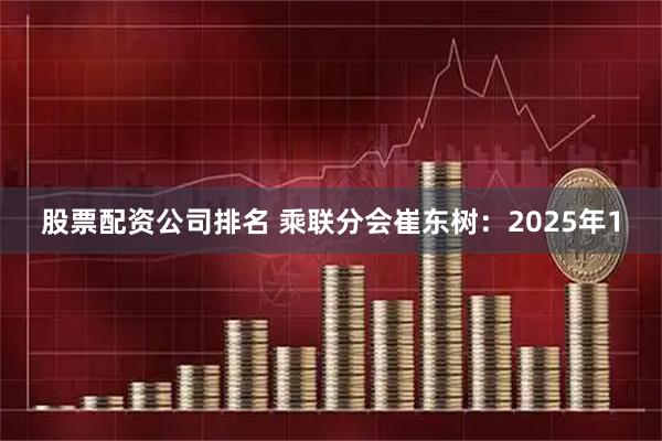 股票配资公司排名 乘联分会崔东树：2025年1